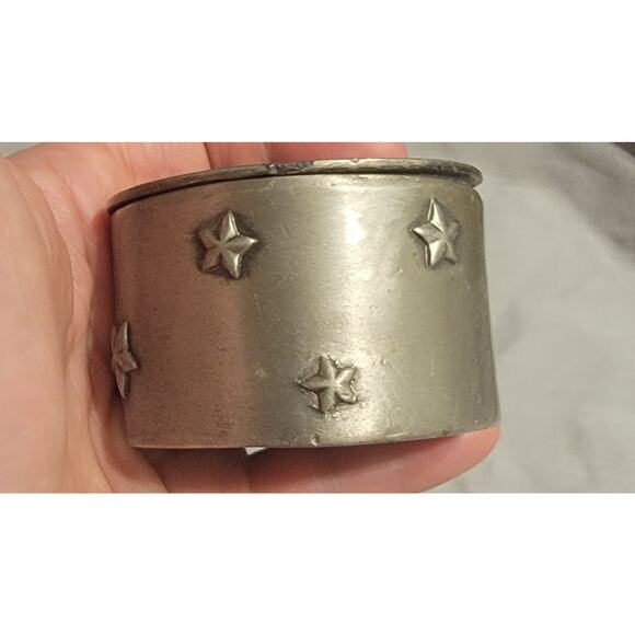 Round Sun Face Star Celestial Bohemian Trinket Jewelry Lidded Box Canister 3D - Picture 8 of 8